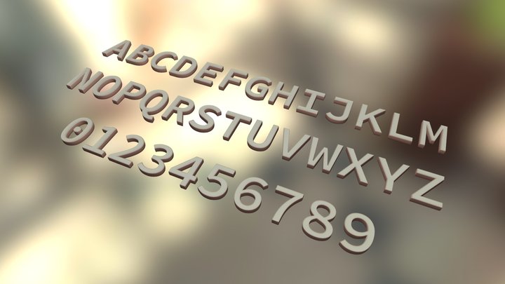 Have Your Cake and Spell It Out, Too 3D Model
