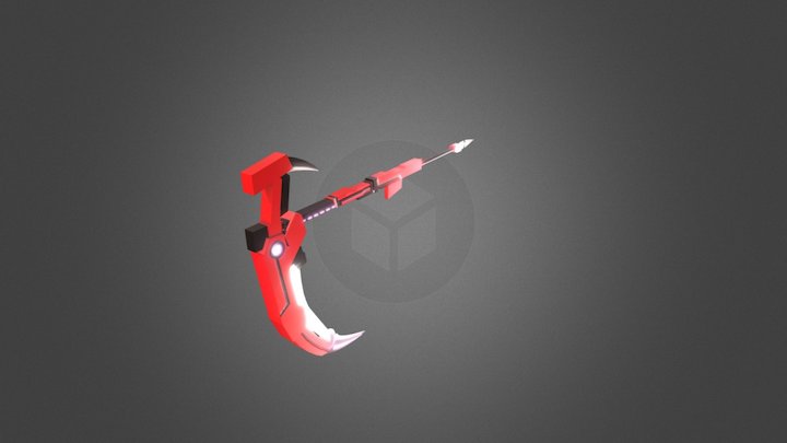 RWBY Ruby's Scythe 3D Model