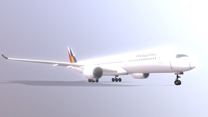 Philippine Airlines Airbus A350-900 XWB 3D Model