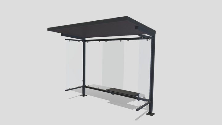 Bus Shelter - Ref. CAB PLAZA 3D Model