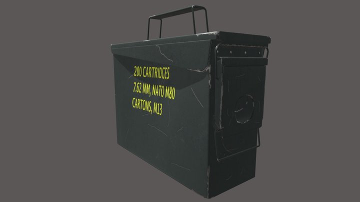 Art Creation Final Project Ammo Can 3D Model