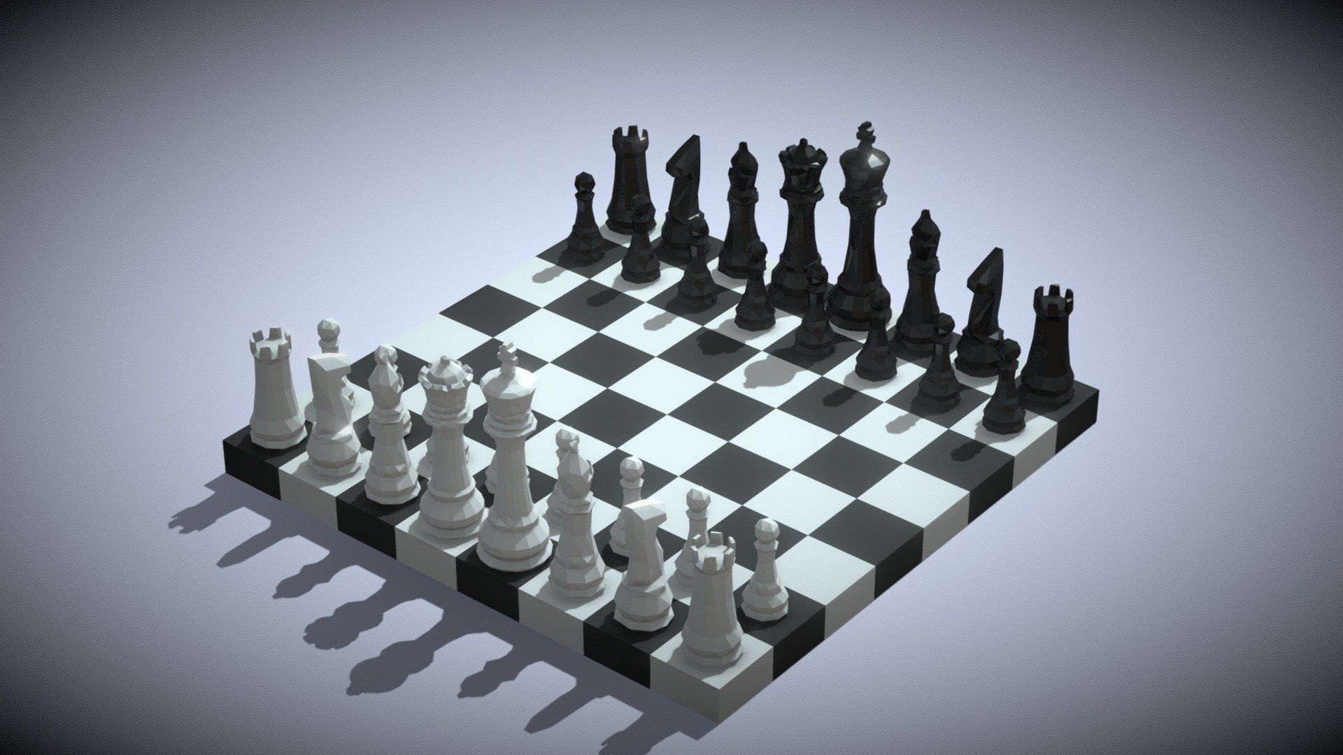 Low poly chess Modelos 3D para impressão: 10.000 STL ・ Mito3D