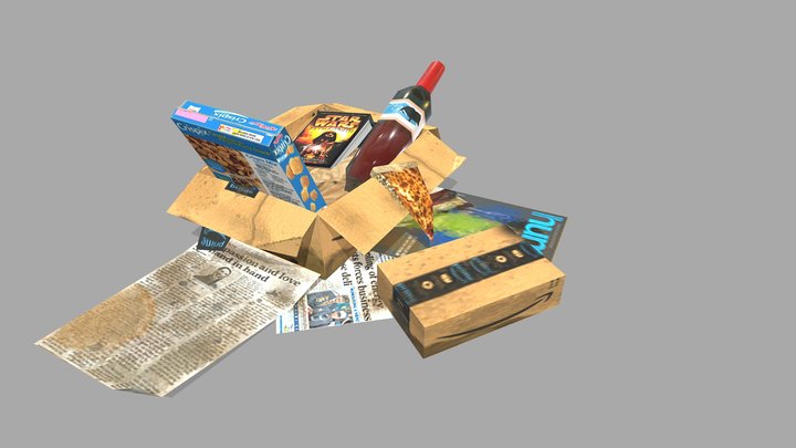 Amazon Trash Box 3D Model
