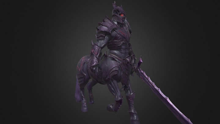 Dark Evil Centaur Warrior with Sword