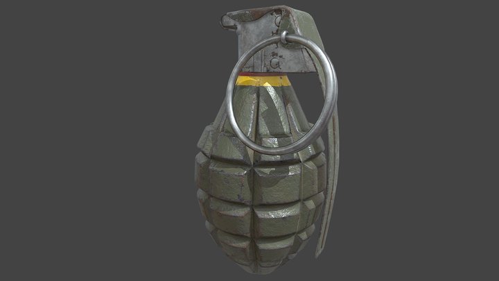 MK2 Grenade 3D Model