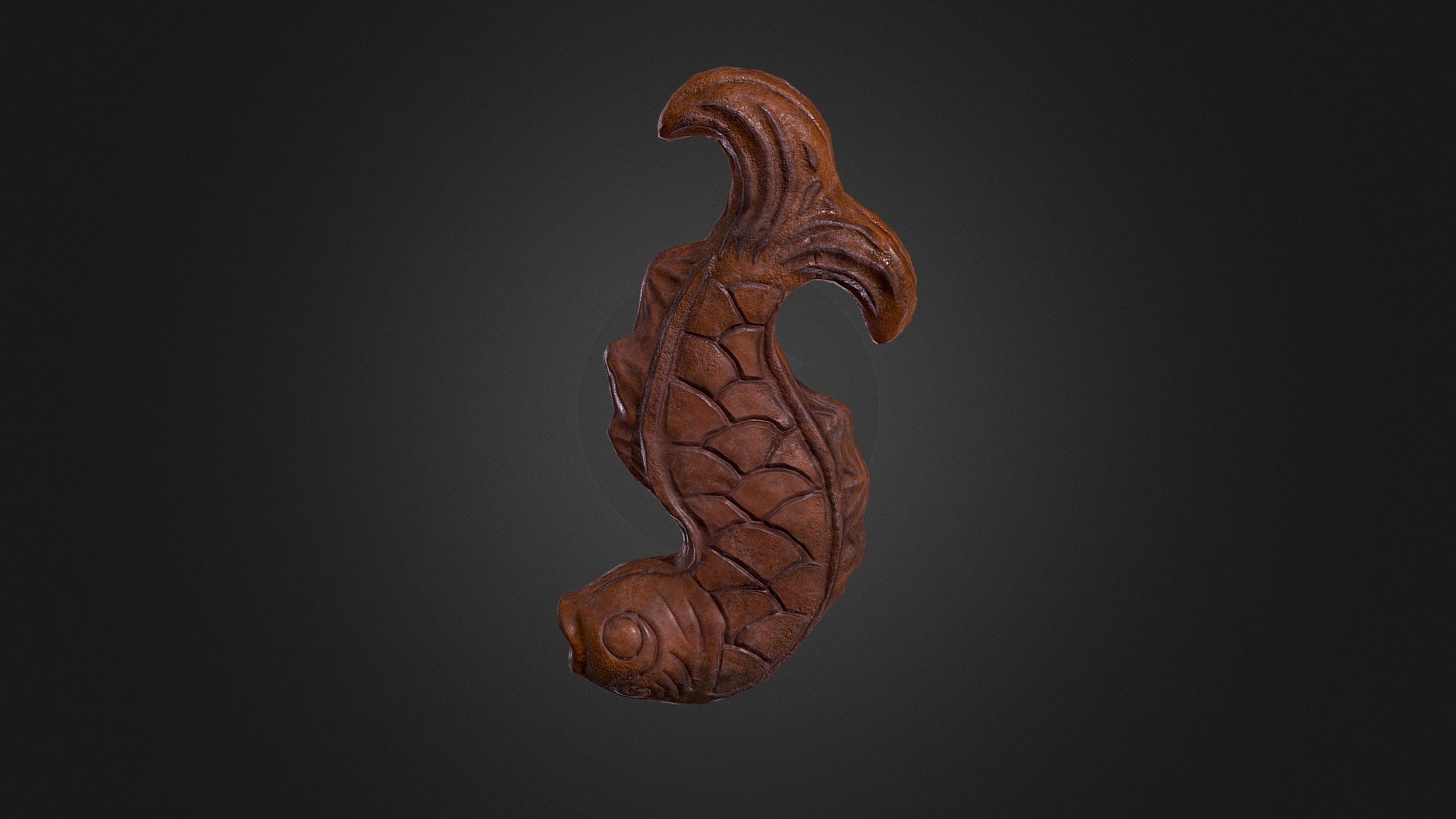 Chinese Ornamented Tile - Fish