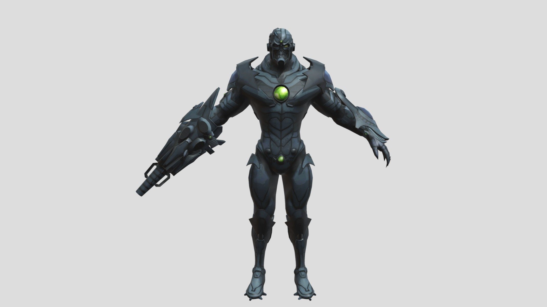 Cyborg Grid(Textured)(Rigged) - Download Free 3D model by 3D MODELS ...