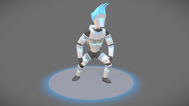 Jet Jack, Squash and Stretch Animations 3D Model