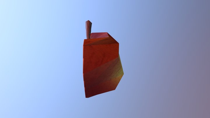 Half of an apple 3D Model