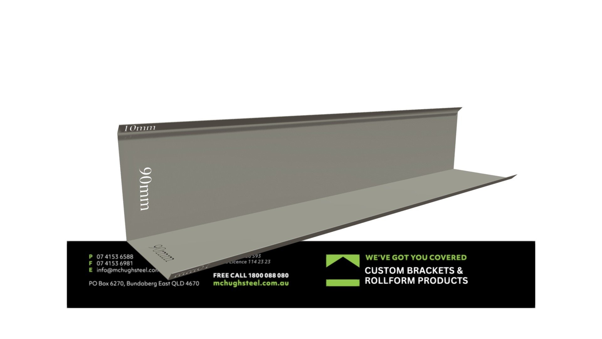 FLMS02GU MDeck Corner Flashing Gully 3D model by mchughsteel