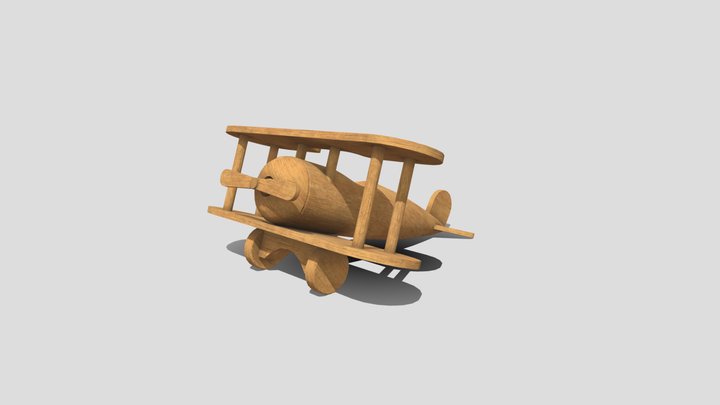 Airplance wood toy – Free 3D Model STL