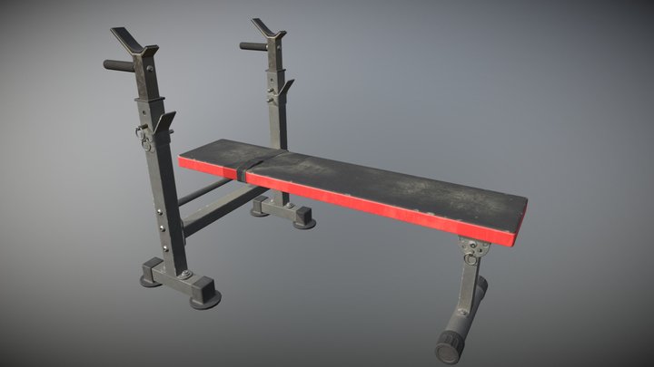 Workout Bench 3D Model