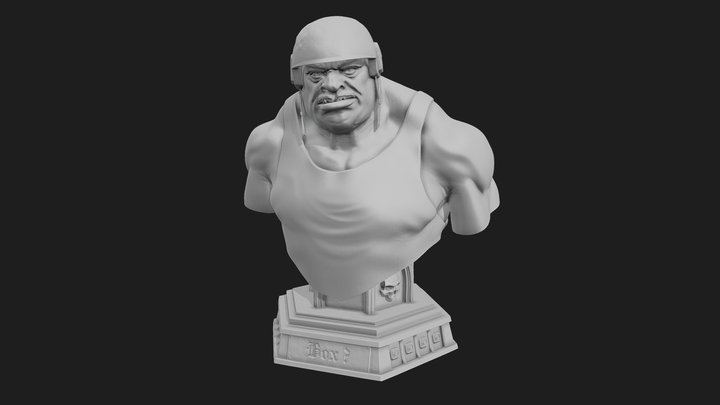 Ogryn Printable Bust 3D Model