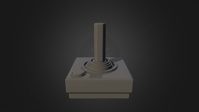 Atari Joystick 3D Model