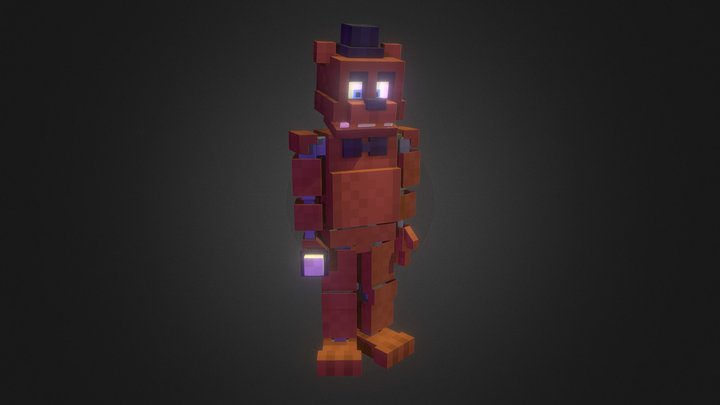 Freddy Fazbear || FNaF 1 Minecraft 3D model || 3D Model