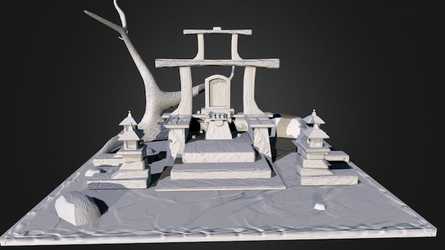 Tomb puzzle 3D Model