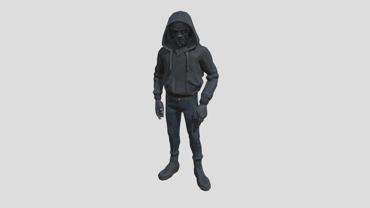 low poly character 3D Model