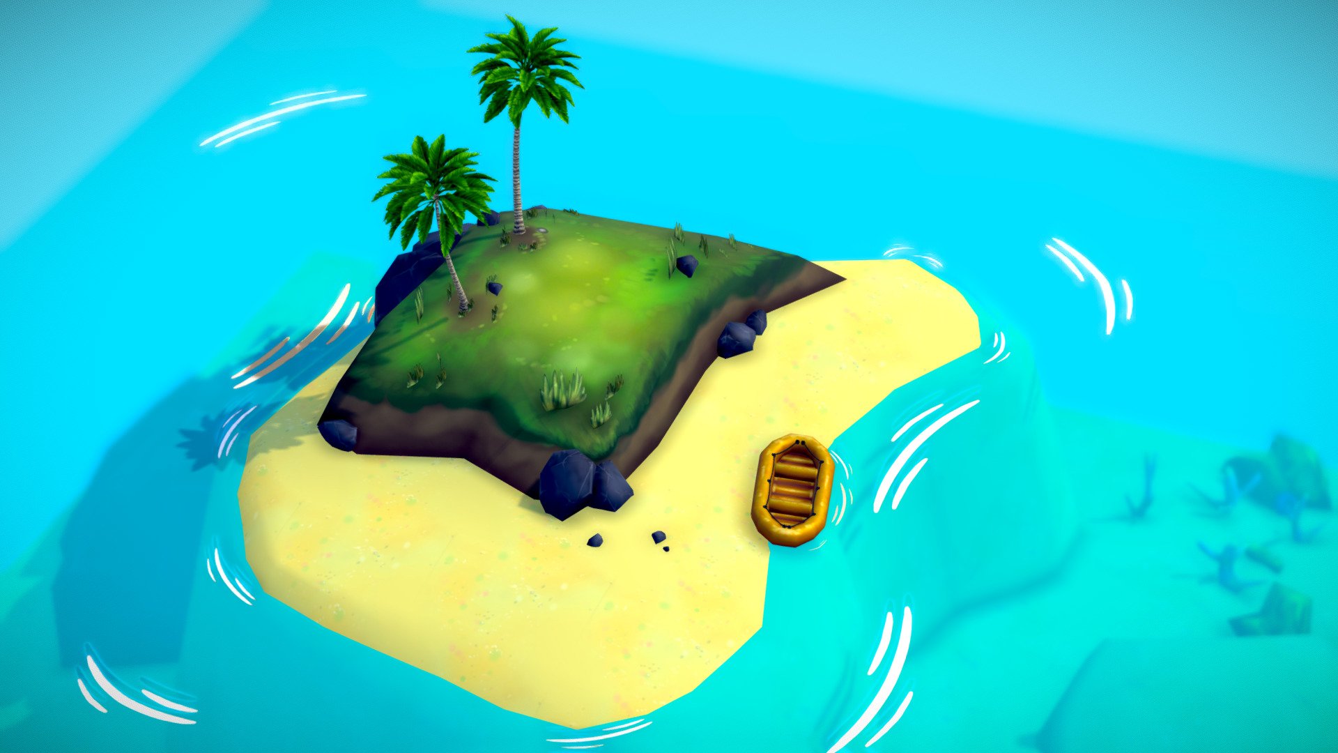 A Lost Little Island - 3D model by Connor R. Cox (@KookaNova) [0e96e1f ...