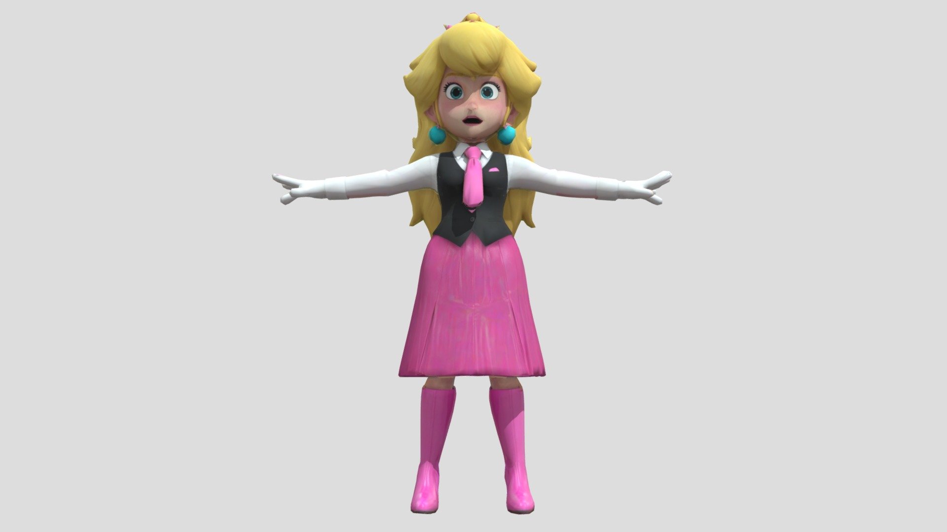 Princess Peach in her Office Attire - Download Free 3D model by ...