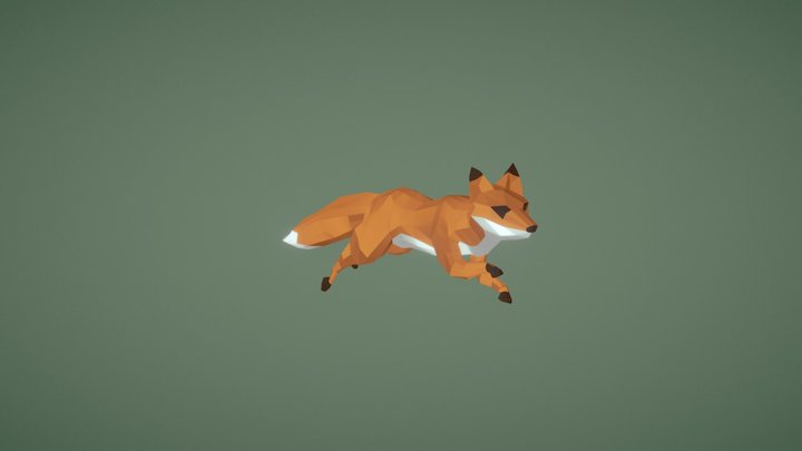 lil fox running 3D Model