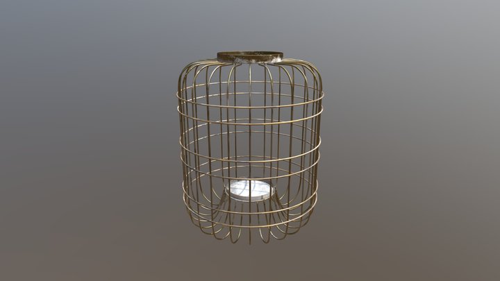 Wire_Lantern_champaign 3D Model