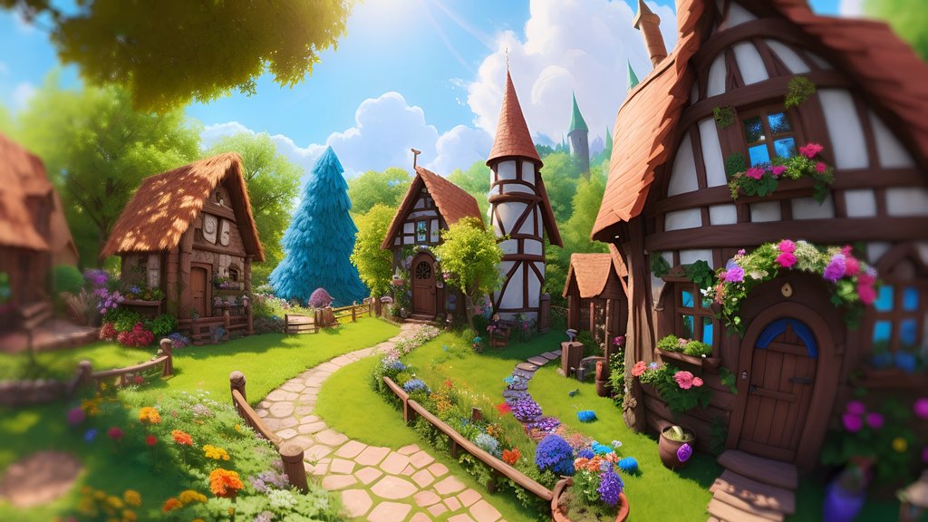 FREE - SkyBox Fantasy Town