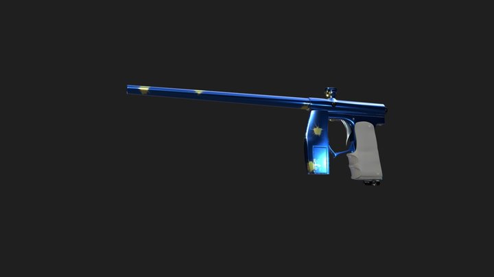 Invert Mini Paintball Gun 3D Model