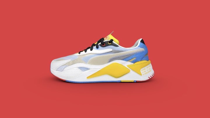PUMA x SONIC RS-X³ Sneaker 3D Model