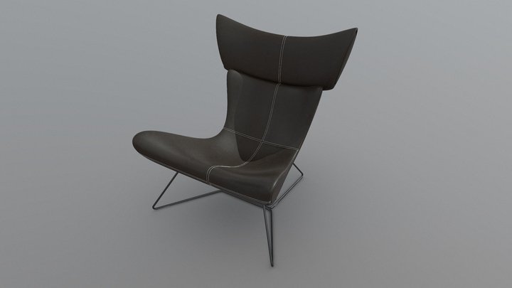 Stoel leer 3D Model