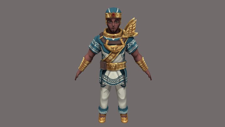 [Student Work] Egyptian Character 3D Model