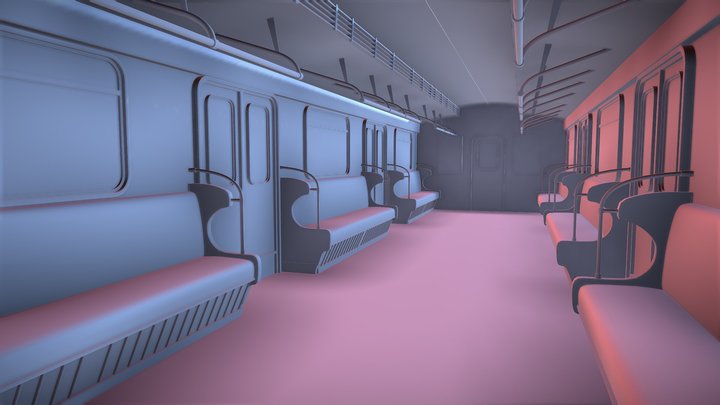 pociąg 3D Model