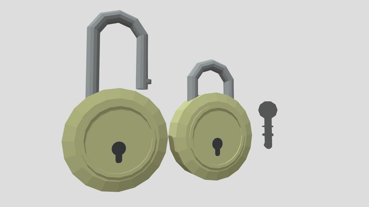 Lock Low Poly FREE 3D Model