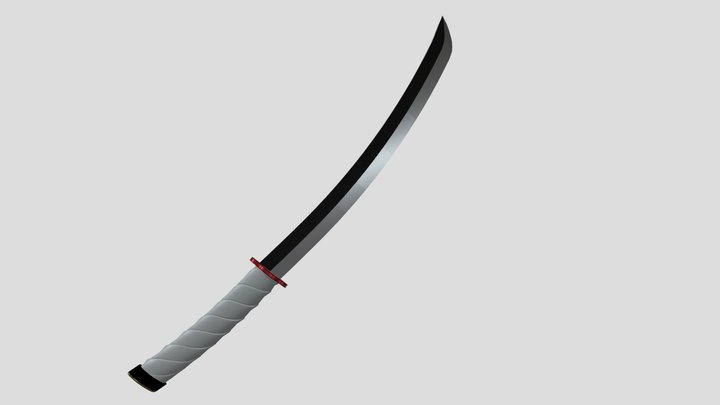 samurai sword 3D Model