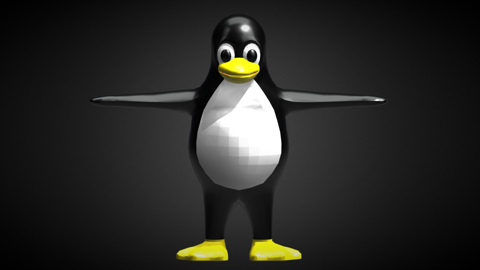 Tux Penguin Download Free 3D model by MysteryPancake