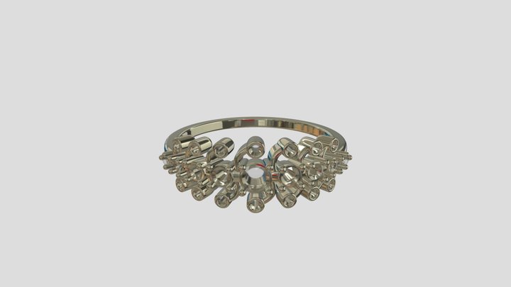 ATRG002 goldring wedding engagement luxury – Free 3D Model STL