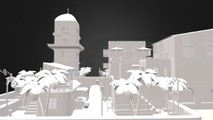 City Scene - Manarola 3D Model
