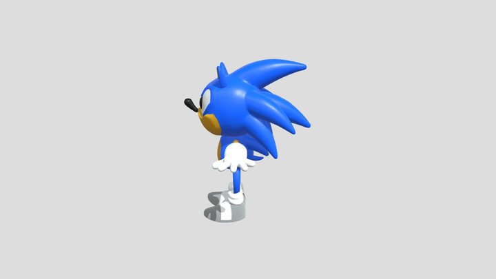 Classic sonic 3D Model