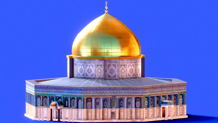 Masjid Al-Aqsa || Dome of the Rock 3D Model 3D Model