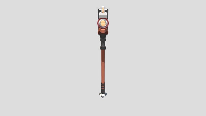 Low Poly Axe 3D Model