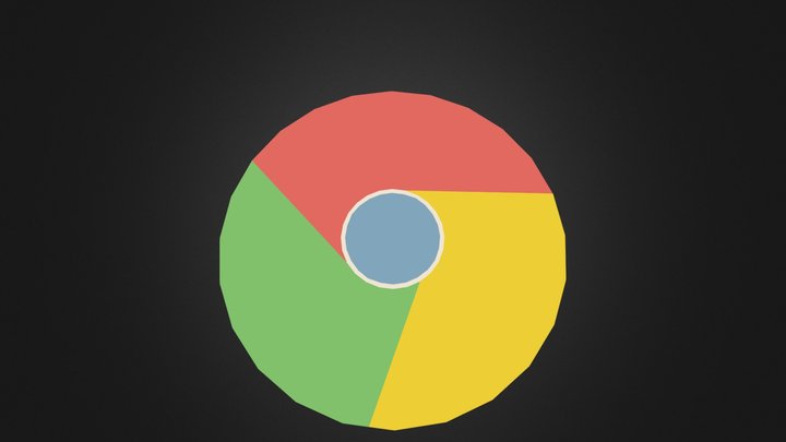 Google Chrome Logo 3D Model