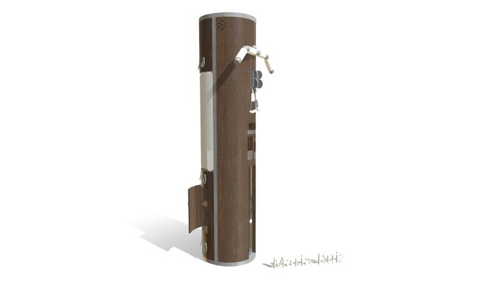 Multipurpose Exercise Beam - Complete 3D Model