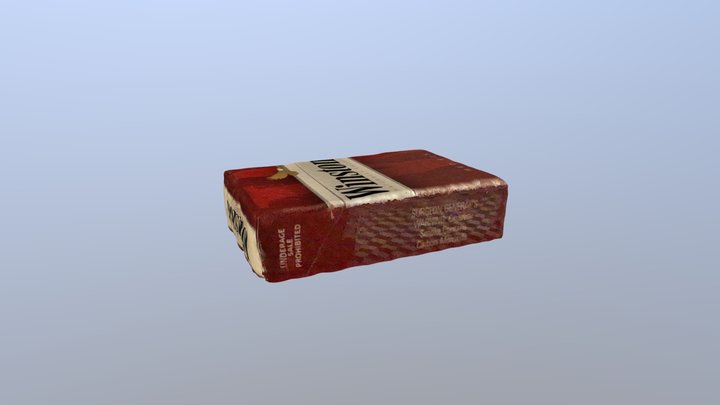 Winston Cigarettes 3D Model