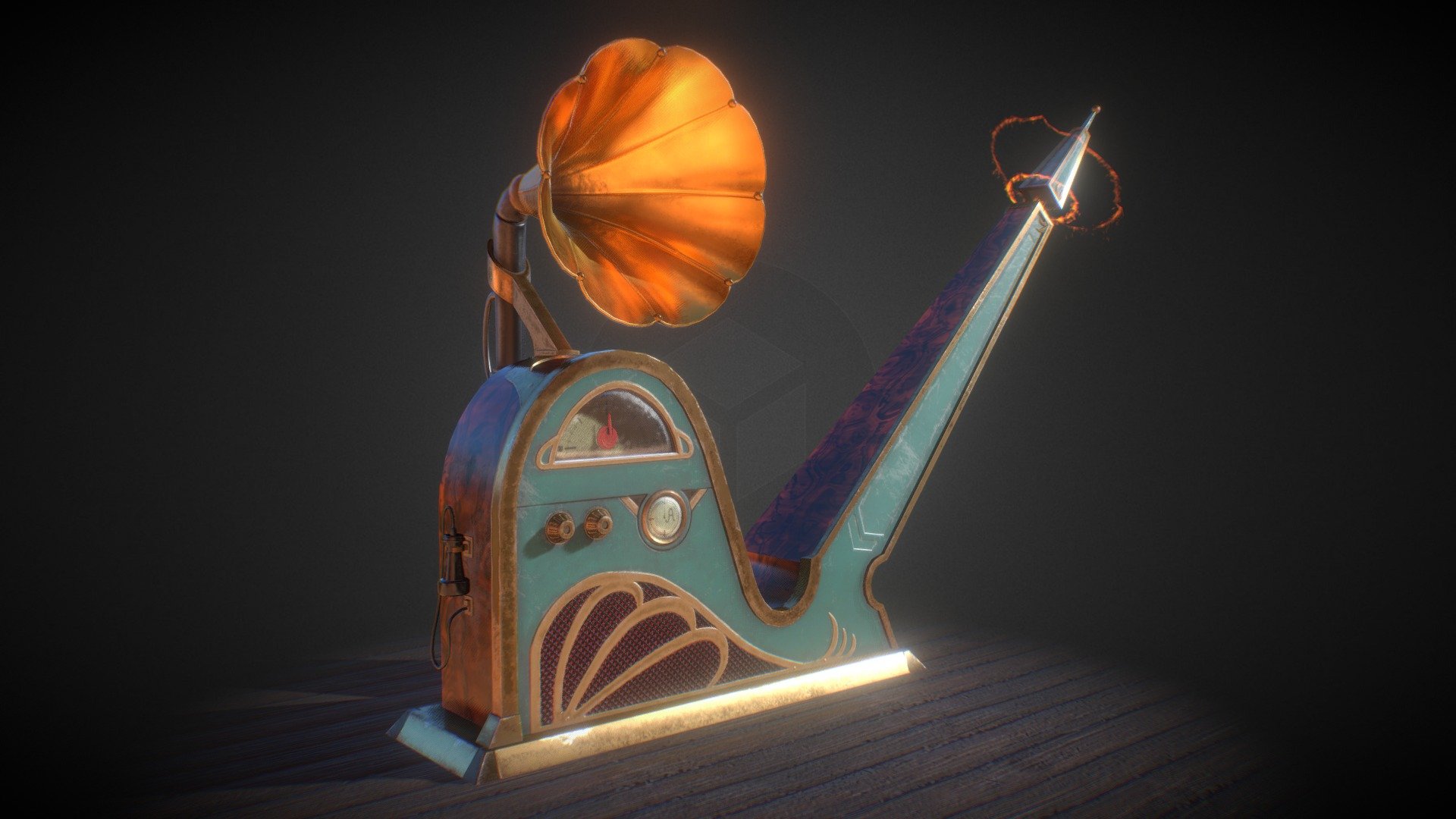 1920's Radio - GameReady 3D Prop
