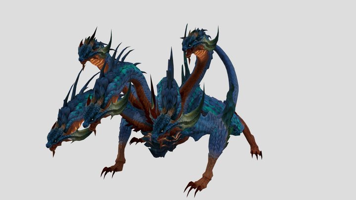 Five-headed Dragon - Final Fantasy XIV 3D Model