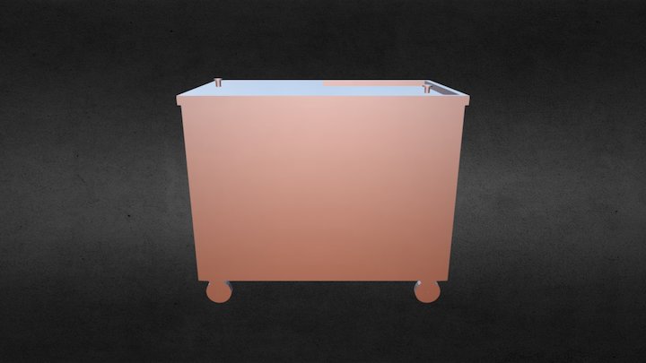 Ice Bin (box Type) 3D Model