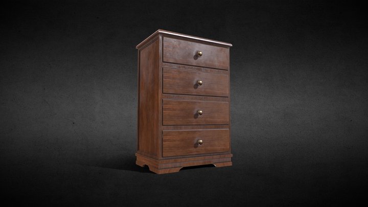 Mesita (Side-table) / Room prop bash - kit 3D Model