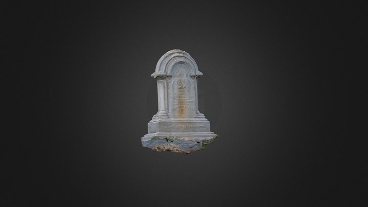 White Bronze Monument, Fredericksburg, VA. 3D Model