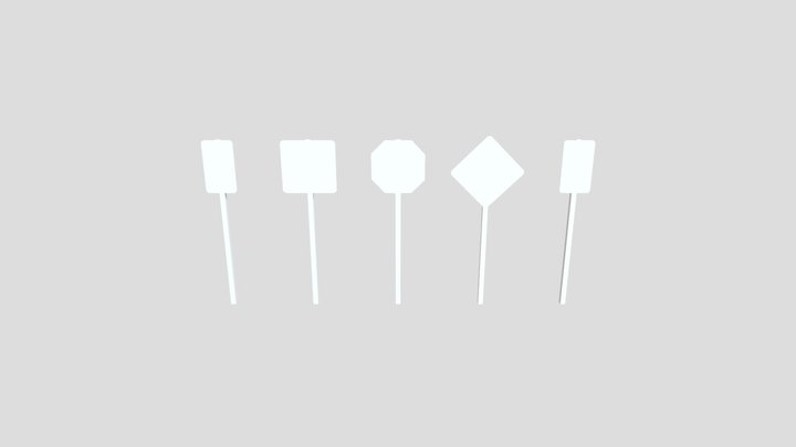 SBG - Road Sign Pack1 3D Model