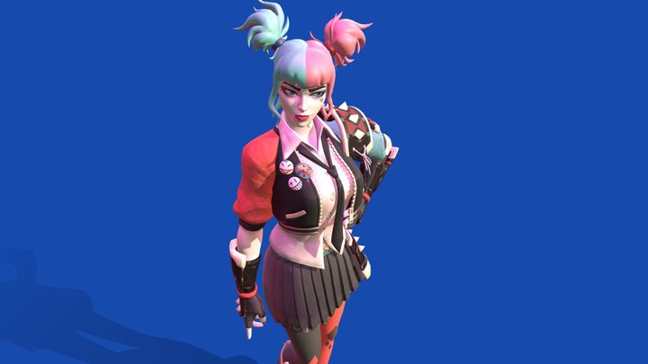 Fortnite - Harley Quinn (Karuta) 3D Model
