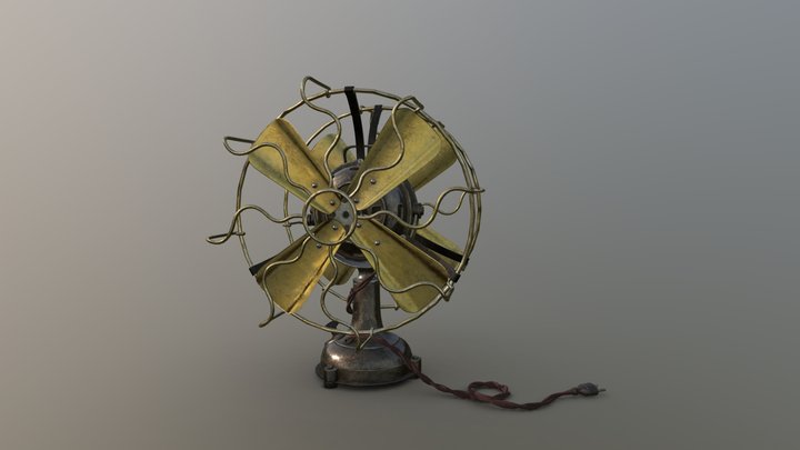 Antique Fan 3D Model